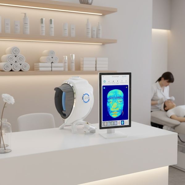AI Skin Analyzer with Custom Color & Logo, 3D Face Scanner for Salon Use, High-Tech Skin Tester Machine for Beauty Salon