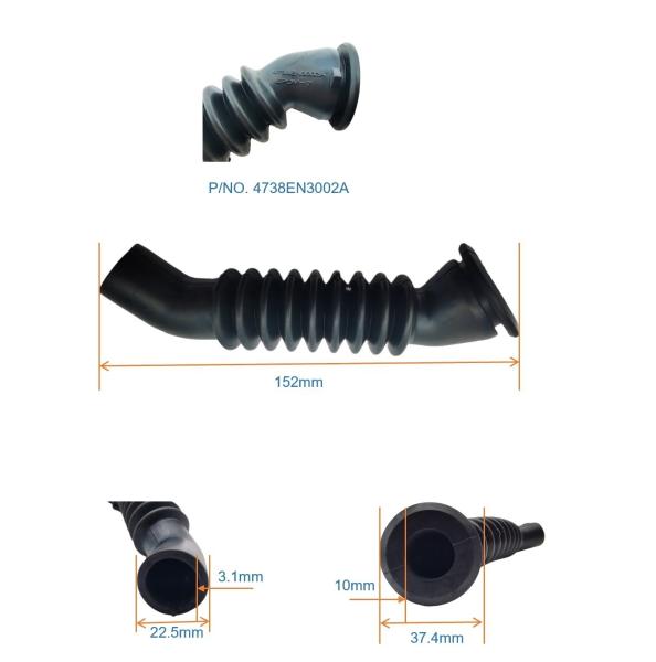 Rubber Drain Hose Bellows Inlet Hose for LG Washing Machine Spare Parts 4738EN3002A