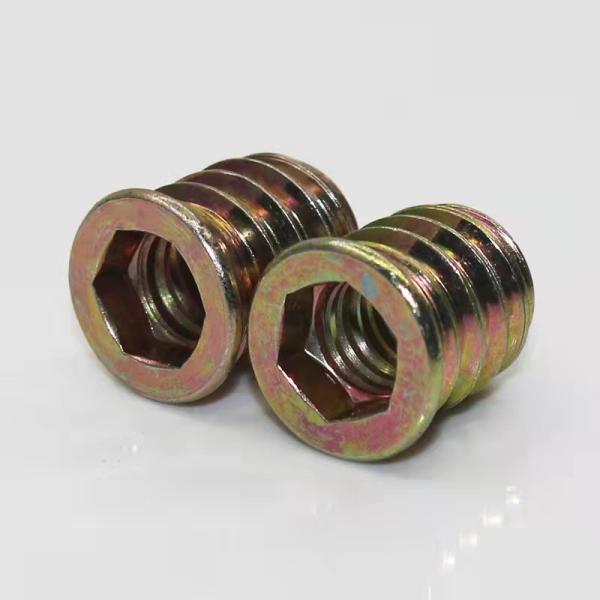 1/4- 20 X 10mm Threaded Insert Nuts With A Hex Wrench Assortment Wood Furniture