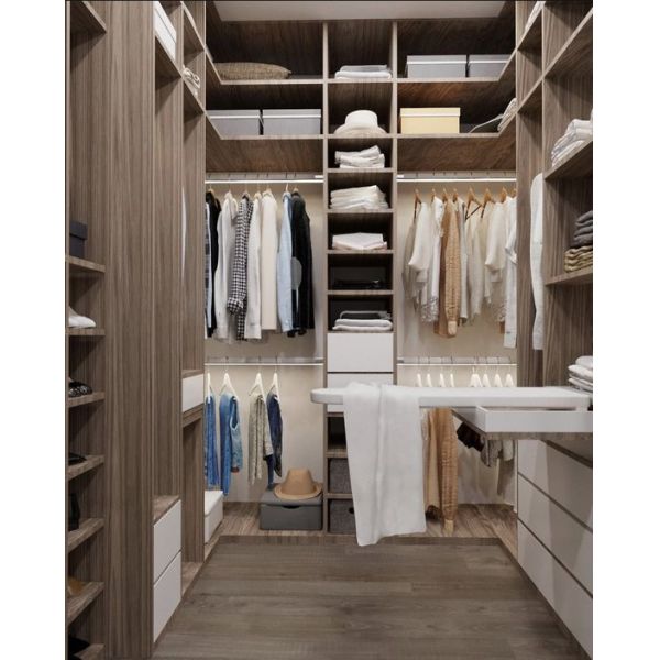 Алюминиевая стеклянная прогулка двери в шкафах шкафа с вися местом и зеркалом