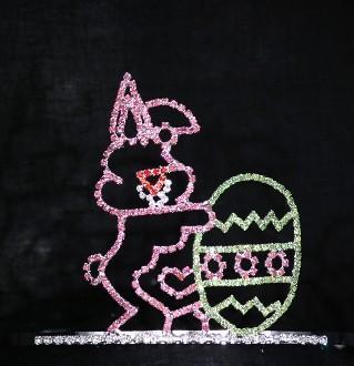 Easter Rabbit egg pageant crowns and tiaras pageant rhinestone crystal  tiaras and crown supplier pai crown jewelry
