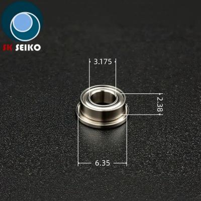 SFR144TLZN 3.175*6.35*2.38 High Speed Dental Bearing Stainless Steel Torlon Cage