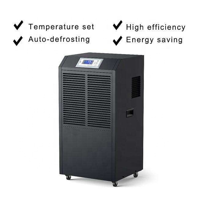 90L/D Low Temperature Resistant  Easy Move Big Wheels Professional Factory Warehouse Growroom Industrial Dehumidifier