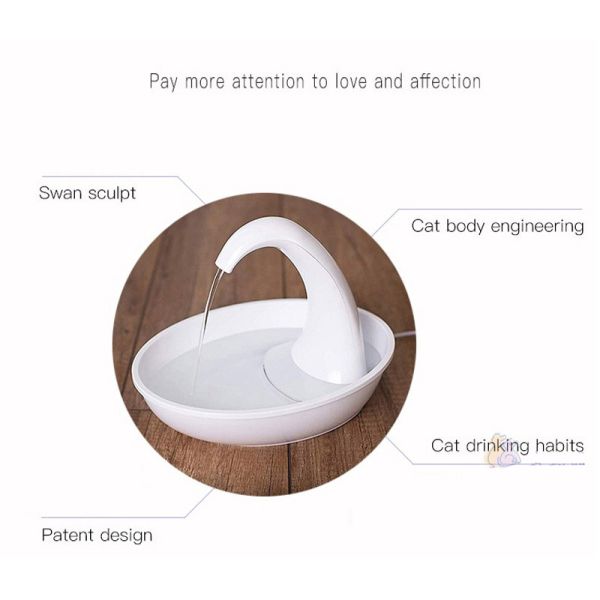 Bowl Feeder Type Automatic Feeders Waterers 1.8L Pet Fountain for Cats Dogs Multiple Pets