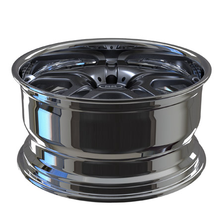 Глубокая плоская губа 2 части выковала колеса 5X112 20inch отполировало серые оправы CLA спиц