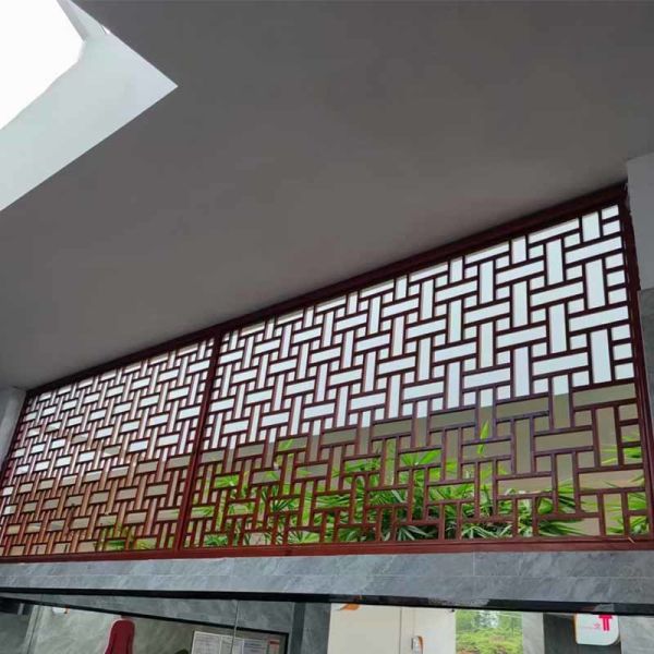 Трубка квадрата грилей окна алюминия китайского стиля OEM для комнаты прожития