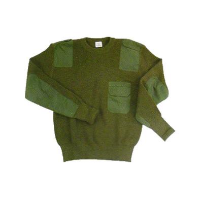 Uniforme Customizado Bolso de Peito V-Neck Pullover de Vestido Tricoteado Suéter de Vestido Táctico