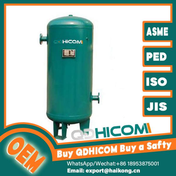 Surge Absorption Vertical Compressed Air Receiver Tanks For Equipment Supply Lines