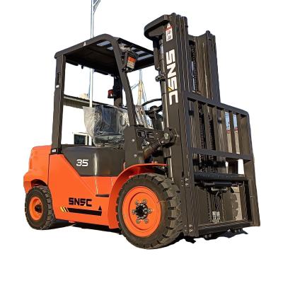 FD35 3.5ton Side Shifter Rough Terrain Forklift Componente do motor japonês e da caixa de engrenagens central