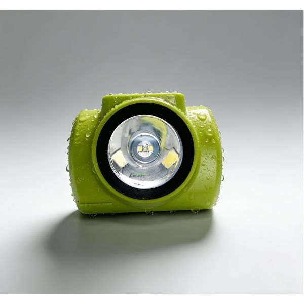 Cordless Mining Cap Lamp 25000Lux LED Mining Headlamp IP68 Rechargeable Miner Light with OLED Display GLC-6S