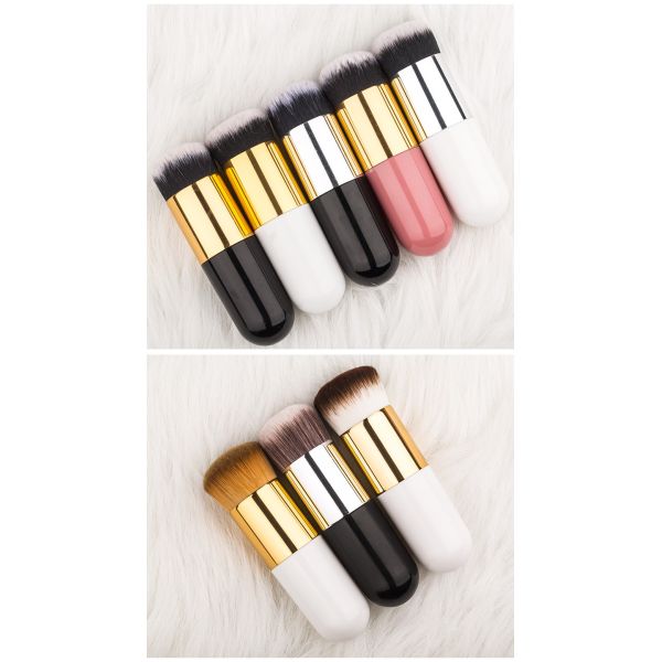 Professional Chubby Pier Foundation Brush 5 colors Makeup Brush Flat Cream Makeup Brushes Cosmetic Make-up Brush