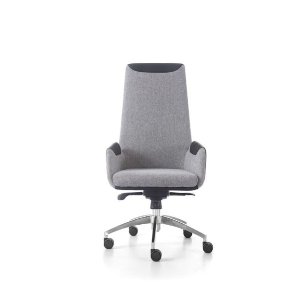 Ergonomic Genuine Leather Task Chair High Back Leather Armchair Recliner