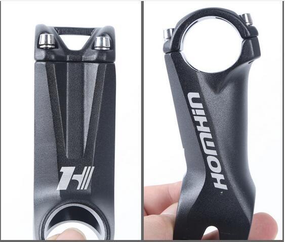 Bicicleta Stem Alloy Logotipo personalizado OEM para bicicleta XC +-17 grau 80/90/100mm comprimento Diâmetro 31,8mm