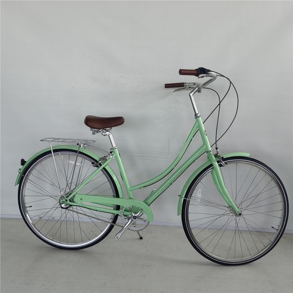 USA Canada Market 3 Speed Green Color Step Through City Cruiser Bike for Women Ladies