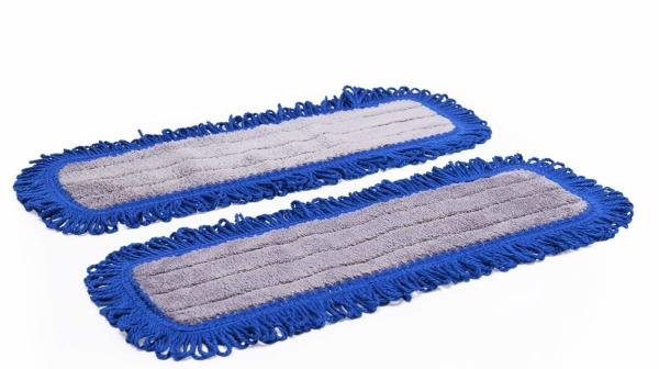 24 Professional Microfiber Mop , Grey Microfiber Dry Mop Eco - Friendly