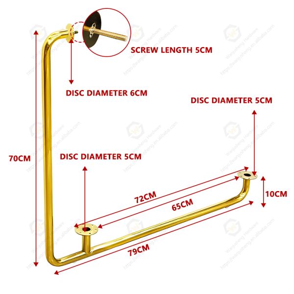 Light Luxury Sofa Armrest Sofa Foot Decoration High-end Furniture Frame Armrest Hardware
