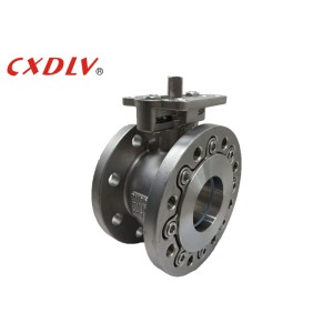 Through Hole & Thread Screwed Connection Wafer Type Full Bore Ball Valve Stainless Steel Body With ISO5211 Mounting Pad Flanged & Drilled PN16 RF