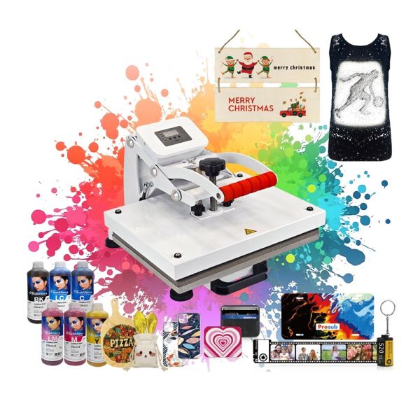 2D Sublimation Flat Heat Press Automatic Magnetic Machine For T-Shirt  Phone Case Puzzle Mouse Pad