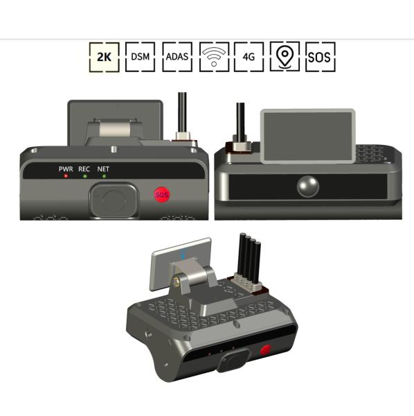 運転者識別 AI ダッシュカメラ ADAS DSM 4G SOS GPS 高度運転支援システム