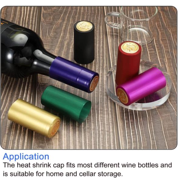 Capsulas de vidro saudáveis sem chumbo para reduzir o calor Capsulas com tampa clara para garrafas de vinho