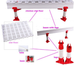 Farm Closed House Ground Plastic Slats For Poultry