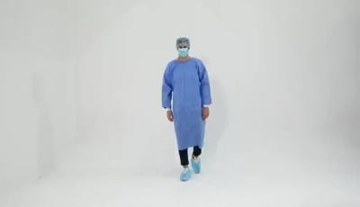 Disposable surgical isolation gown clothing non-woven fabric lace-up reversible safety suit