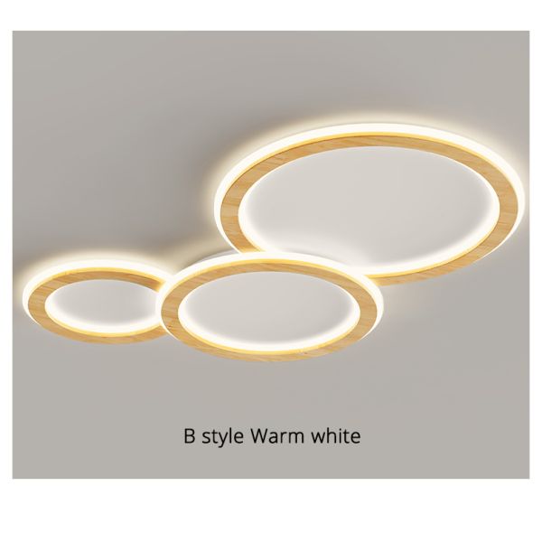 Modern Ceiling Lights Living Room Art dero Cloud round Wooden ceiling lights(WH-WA-50)