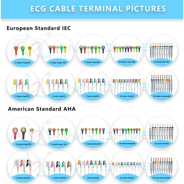 Biocare 300 12 Lead Ecg Cable Surgical Supplies NIHON KOHDEN BSM-2351A 2351C