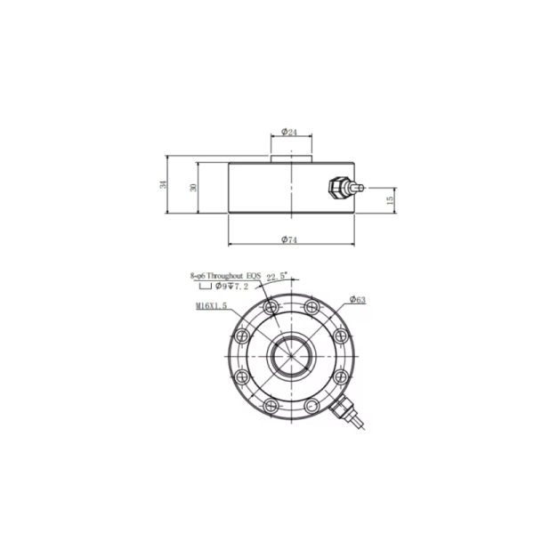 High Accuracy 200kg 500kg Tension Compression Force Sensor 1000kg Spoke Load Cell For Electronic
