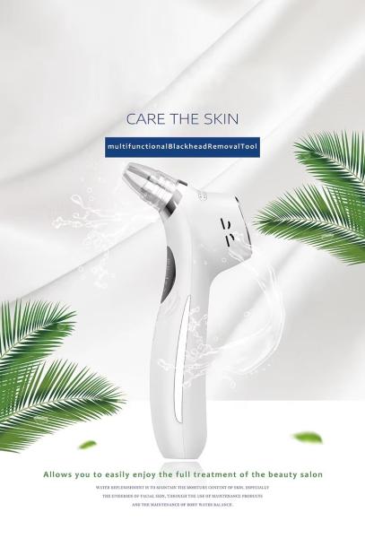 Vacuum Facial Blackhead Removal Suction Device Rechargeable Deep Pore Cleanser Machine