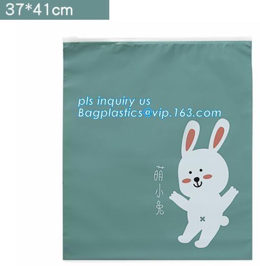 Clear poly leakproof plastic slider zipper bags for packaging, slider zipper lock bag, Plastic Slider Top Zipper Bag