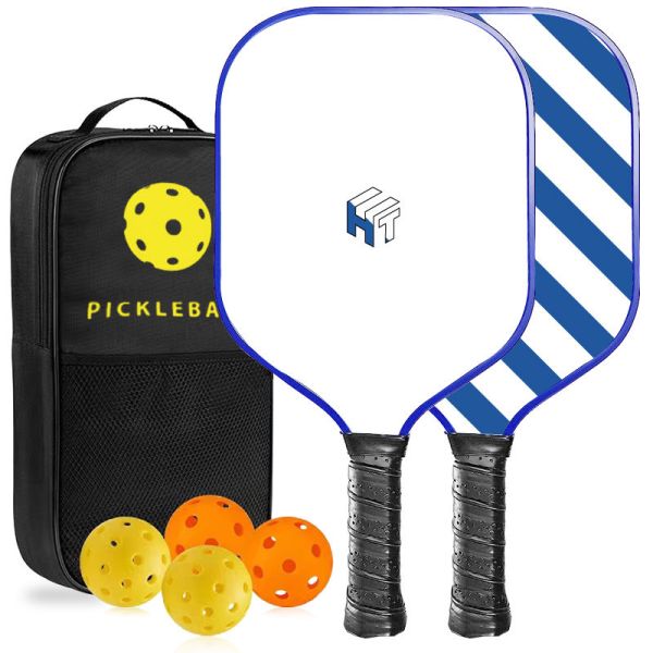 Fiberglass Graphite Composite Custom Logo Pickleball Paddle with PP Honeycomb Core