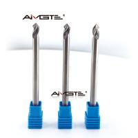 6mm 2枚刃 超硬ロングシャンク面取りカッター リーチエクステンデッド アルミニウム高速CNC加工用 45° 60° 90° 角度オプション