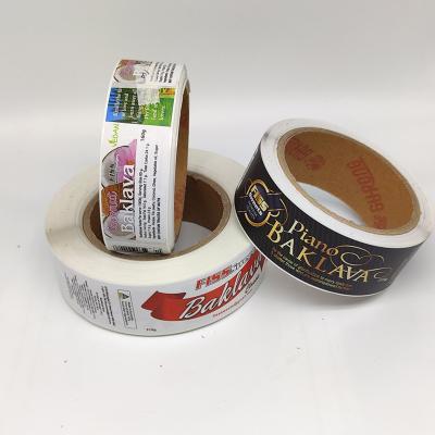 Waterproof Removable Printable Labels Chocolate Packaging Food Labels