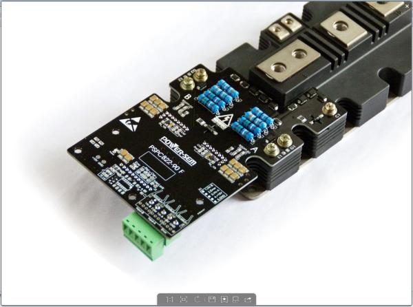 IGBT driver, for 2mbi1400vxb120-50, or1400A, 1200V IGBTs, PSPC822-90/F electronic interface or Optical fiber interface