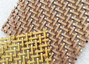 aço decorativo de Mesh Panels Plain Woven Stainless do metal de 3.6mm PVD