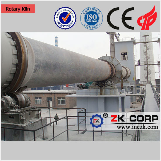 Печь высококачественного чальцинирования роторная для аттестованного CE ISO клинкера доломита известки