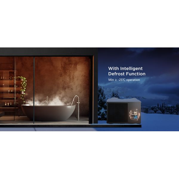 6KW/8KW/12KW R290 Энергосберегающий тепловой насос водонагреватель для устойчивого отопления и охлаждения