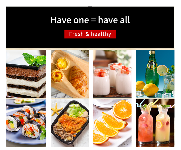 Коммерчески белой Refrigerated стойкой замораживатель витринного шкафа десерта торта для пекарни