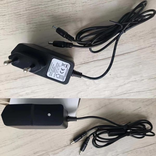 Двойная зарядная головка постоянного тока 8.4V 1A Стандарт ЕС для нагретых перчаток