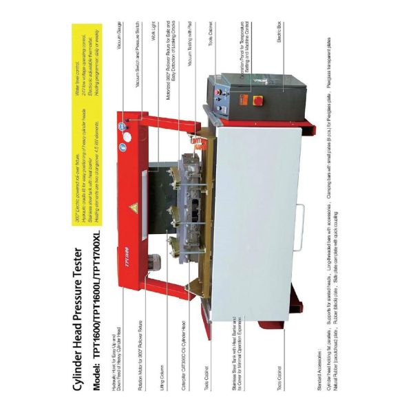 AA4C vehicle Cylinder Head Pressure Tester TPT1600TPT1600L/TPT1700XL auto repair equipments garage equipments