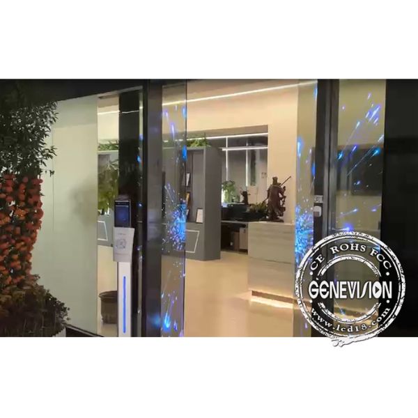 55 2X2 стена вертикали прозрачная гибкая OLED видео-