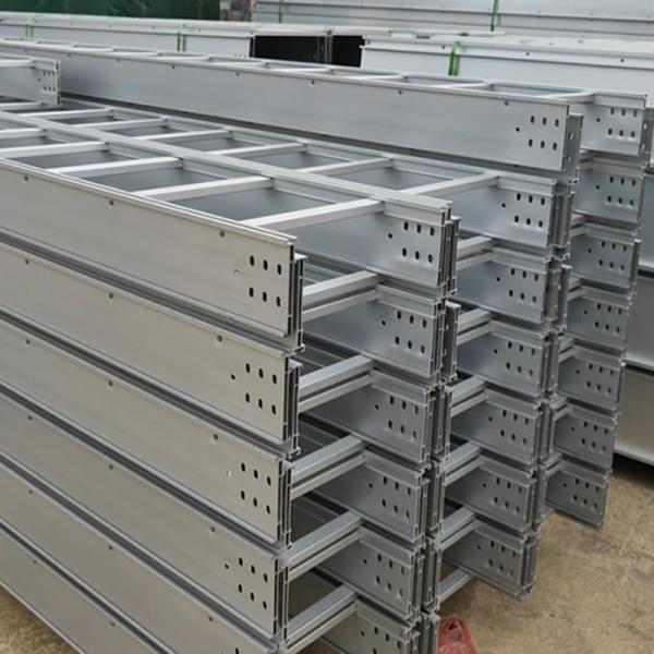 Ventilated Ladder Cable Trays In Silver Customizable  100mm - 1000mm Width