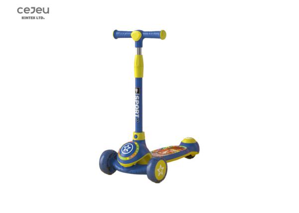 15CM Tread Width Light Up 3 Wheel Kick Scooter For Kids