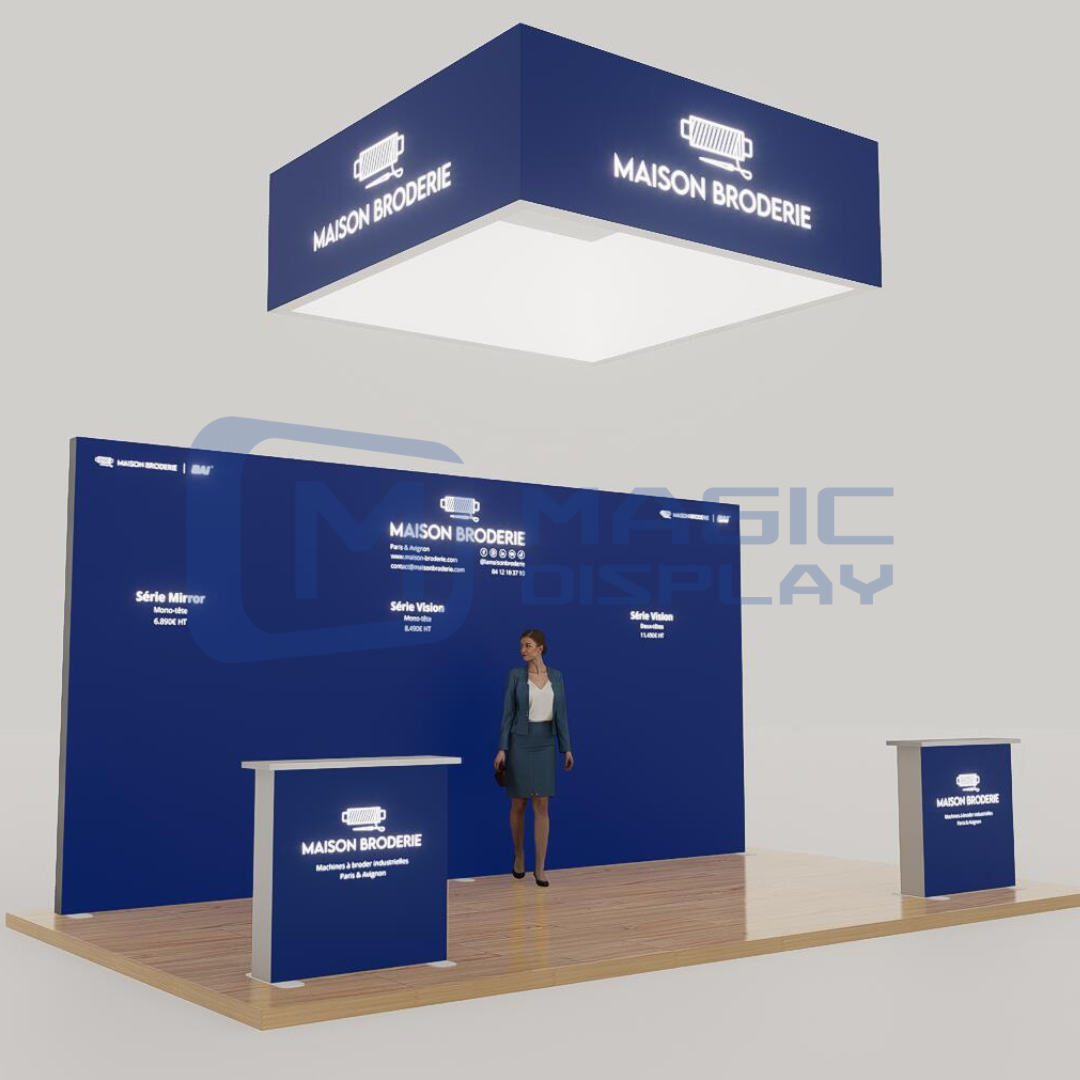 10x3.3ft Hanging Light Box Display SEG Hanging Trade Show Display