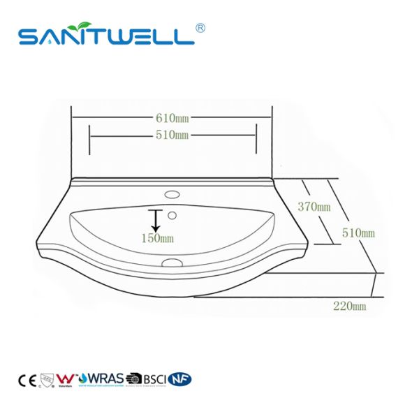 раковины Bathroom таза чудесного дизайна chaoZhou встречный верхний тип шара держателя керамической верхний