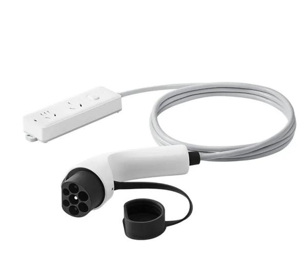 Outdoor Camping Barbecue Portable EV Charger Gun V2l European Standard With Switch Plug