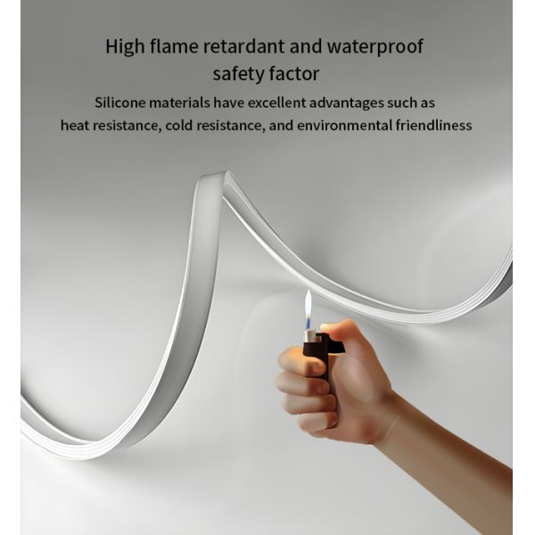 Anti Yellowing Silicone Cover For LED Light Strip Indoor Lighting 20*14mm