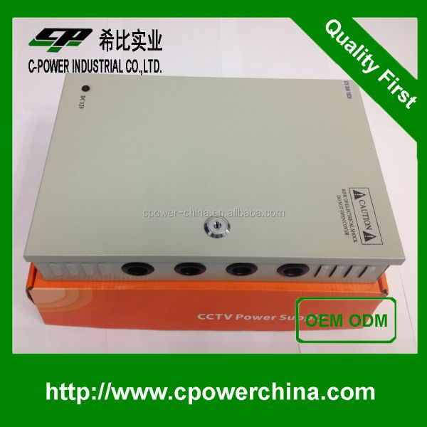 12V 20A DC 18CH Channel Power Supply Box for CCTV Camera Security Surveillance Output