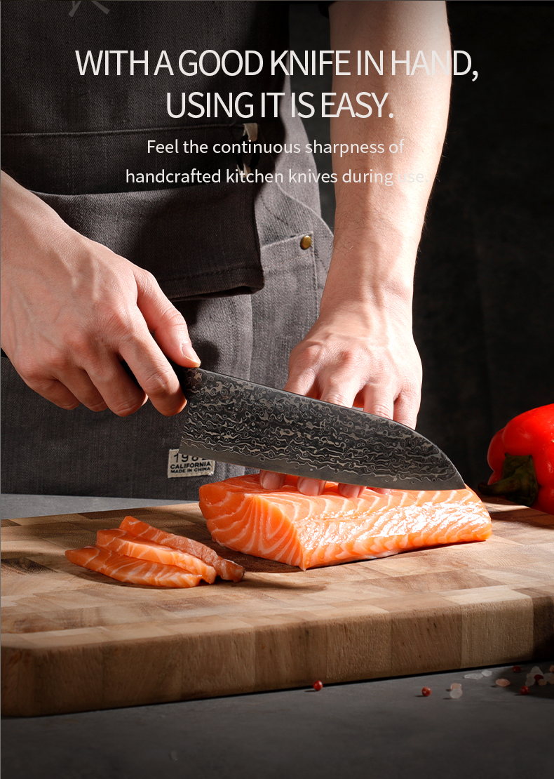 SLD Steel Gyuto Knife: Hand‑Forged Japanese‑Style Chef Knife